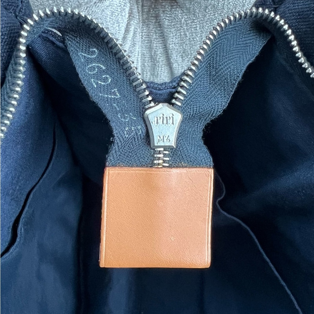38. Hermès Blue and Orange Clutch - Picture 8 of 10